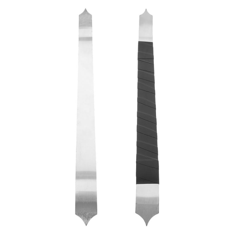 VILLCASE 2pcs Pottery Carving Tools, Fish Scale Clay Texture Carving Sculpting Knives Stainless Steel Ceramic Sculpture Modeling Tools for Artists Beginners