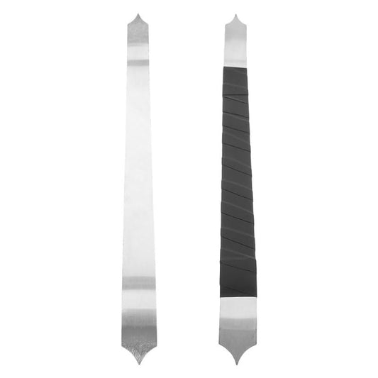 VILLCASE 2pcs Pottery Carving Tools, Fish Scale Clay Texture Carving Sculpting Knives Stainless Steel Ceramic Sculpture Modeling Tools for Artists Beginners
