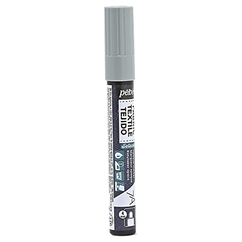 Pebeo 7A Marter Fabric Marker, 4 mm, Pastel Taupe - color: Pastel Taupe
