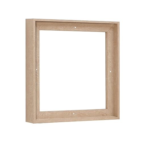 Pixy Canvas Floater Frame 4x4 for 1-1/2 (1.5) inch Deep Canvas Paintings/Canvas Prints/Wood Canvas Panels/Wall Art/Wall Decor/Home Decor/Artwork (Nordic White Oak, 4 x 4 inch, Square) - color: Nordic White Oak, size: 4 x 4 inch