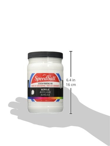 Speedball Acrylic Screen Printing Ink, 32-Ounce, White - color: White