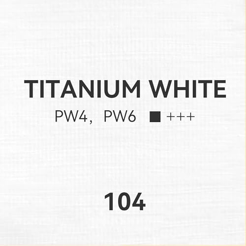 PHOENIX Titanium White Oil Paint - 40ml / 1.35 Fl oz. Single Tube - Artist Quality Oil Based Paint for Professionals - color: Titanium White