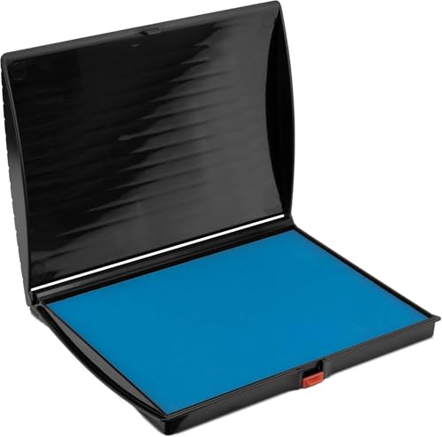 Large Premium Sky Blue Ink Stamp Pad - 5" by 7" - Quality Felt Pad - color: Sky Blue, size: 5" x 7"