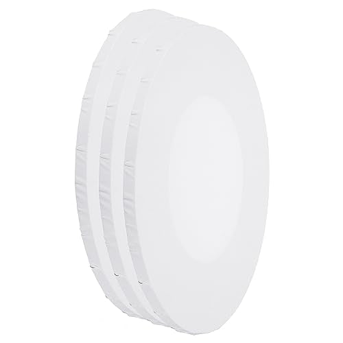 PATIKIL Paint Canvases for Painting, 3 Pack 12x8 Inch Oval Wood Frame Stretched Blank Art Canvas Board Panels for Acrylic, Oil, Tempera Painting, White - size: 12x8 Inch