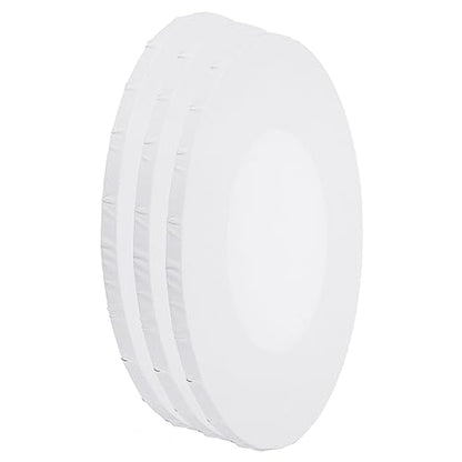 PATIKIL Paint Canvases for Painting, 3 Pack 12x8 Inch Oval Wood Frame Stretched Blank Art Canvas Board Panels for Acrylic, Oil, Tempera Painting, White - size: 12x8 Inch