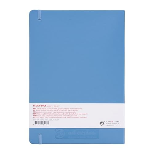 Talens Japan T9314-213M 441823 Art Creation Sketchbook, Drawing Notebook, 8.3 x 11.8 inches (21 x 30 cm), Lake Blue - color: lakeblue, size: 21×30cm