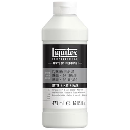 Liquitex Professional Effects Medium, 473ml (16-oz), Matte Pouring Medium - color: Matte, style: 16-oz