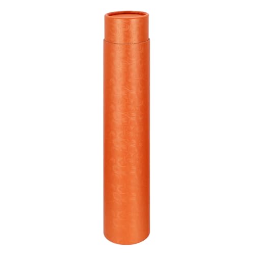EXCEART Extendable Telescopic Poster Storage Tube 13.77X2.36In Waterproof Mailing Tube for Artwork Blueprints Documents Protection - color: Golden Bronze, size: 35X6cm