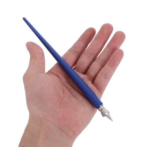 Homoyoyo 2 Sets Calligraphy Dip Pen Set with Wooden Nib Holder and Replaceable Stainless Steel Oblique Nibs, Balanced Grip for Extended Use, for Illustration and Comic Drawing