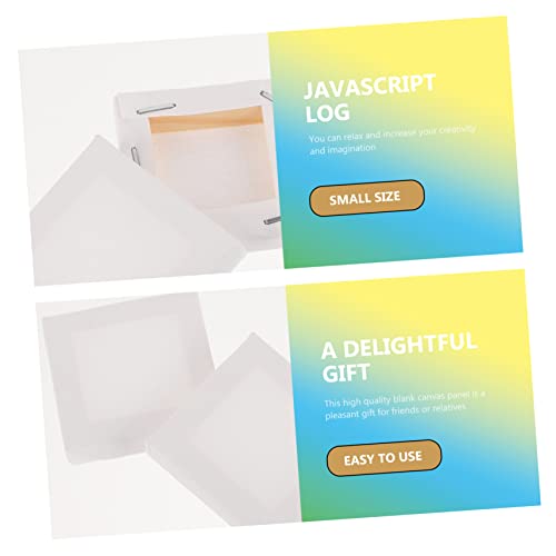 TEHAUX 12Pcs Cotton Canvas Panels Stretched Frames for Oil Watercolor Painting DIY Art Supplies Suitable for Beginners Students and Artists