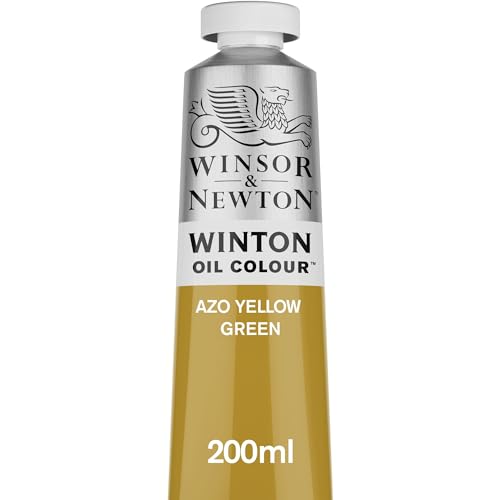 Winsor & Newton Winton Oil Color, 200ml (6.75-oz) Tube, Azo Yellow Green - color: Azo Yellow Green, size: 1 Count (Pack of 1), style: 6.75-oz Tube
