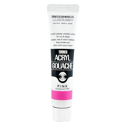 Turner Colour Works Acryl Gouache Artist Acrylic Paint - Single 20 ml Tube - Pink - color: Pink, size: 0.7 Fl Oz (Pack of 1)