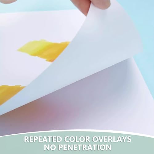 Bewinfy Marker Pad, 60 Sheets, 80lb/120gsm 9" x 12" Dual Sided Painting Marker Paper, Acid Lignin Free Bleedproof Professional Grade Sketch Book for Drawing(PP-01)