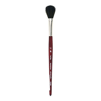 Princeton Velvetouch, Series 3950, Paint Brush for Acrylic, Oil and Watercolor, Oval Mop, 1/2 Inch - size: Size 1/2 inch