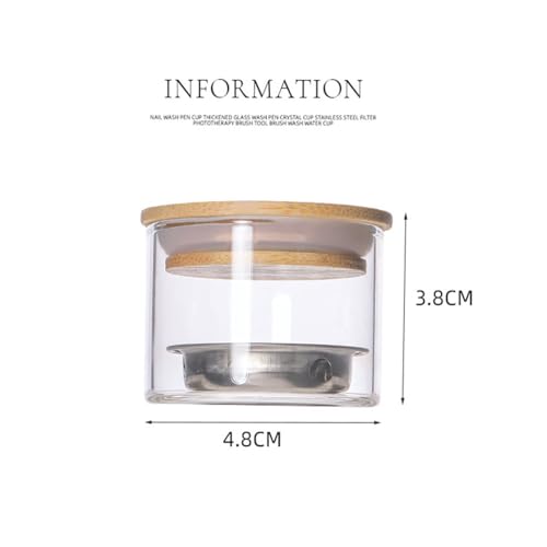 Nail Brushes Washing Cup Dappen Dish for Acrylic Nails Nail Brush Cleaner Layered Nail Art Brush Wash Cup with Lid