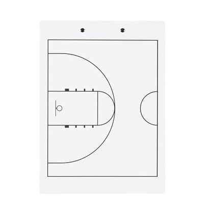 Basketball White Dry Erase Coaches Clipboard | Double-Side Basketball Coaching Whiteboard with Marker