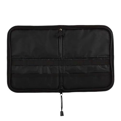 Creative Mark Folding Paint Brush Easel & Travel Case 9" Long - Compact Brush Holder Organizer for Short Handled Paintbrushes - Durable Paint Brush Bag for Storage - Holds up to 20 Brushes