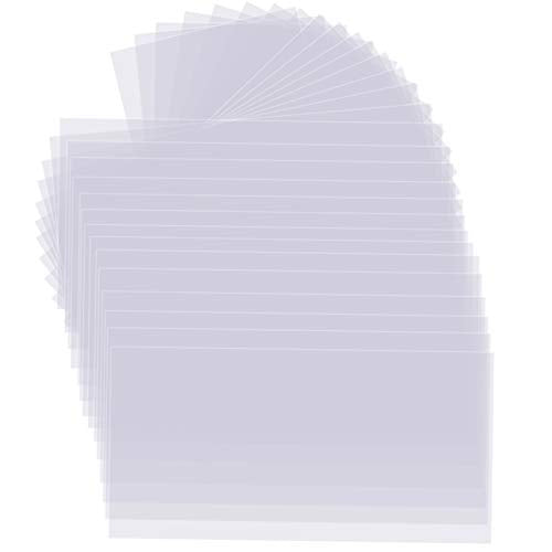 30 PCS Clear Blank Stencil Sheets 12 x 24 Inches, 6 mil Blank Mylar Templates, Large Blank Stencil Material for Making Your Own Stencils