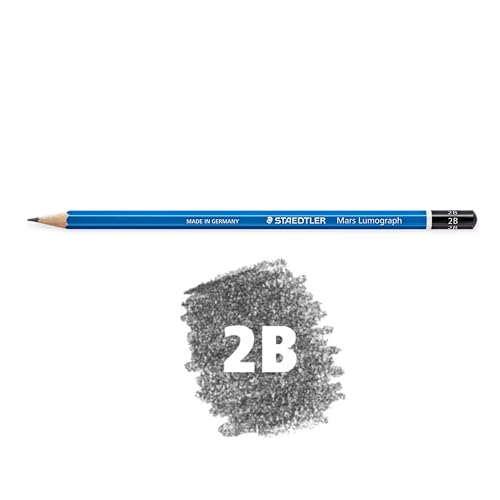 STAEDTLER Mars Lumograph 2B Graphite Art Drawing Pencil, 6 Pencils - style: 2B