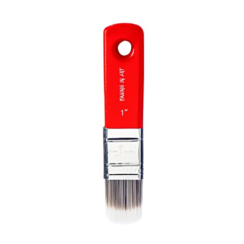 Falling in Art Filbert Paddle Paint Brush, Scale Brush for Oil and Acrylic Paints,1 Inch - color: Filbert, size: 1''