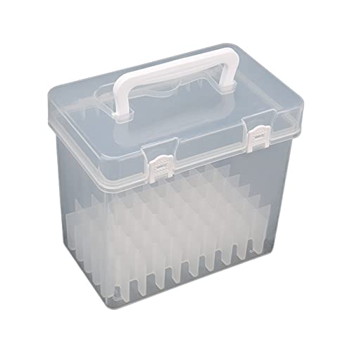 Handheld Marker Pen Organizer Multi-slot Colored Marker Storage for Case Waterproof Dust-proof for Student Kid Home Scho Transparent, 60 - size: 60
