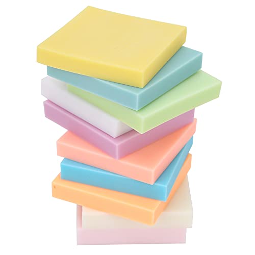 Tyenaza 10Pcs Rubber Stamp Carving Blocks, Color Rubber Brick Engraving Dedicated Soft Stamp Block Carved Crafts Accessories for Stamp Soft Crafts and Craft Project