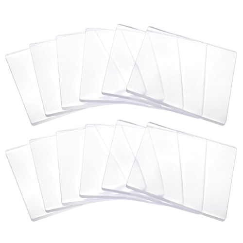 QWORK 6x6 Inch Gel Printing Plates 12 Pack, Reusable Monoprinting Plates for Acrylic Paint, Scrapbooking, Card Making, and Mixed Media Art, Printmaking Supplies