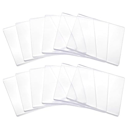 QWORK 6x6 Inch Gel Printing Plates 12 Pack, Reusable Monoprinting Plates for Acrylic Paint, Scrapbooking, Card Making, and Mixed Media Art, Printmaking Supplies
