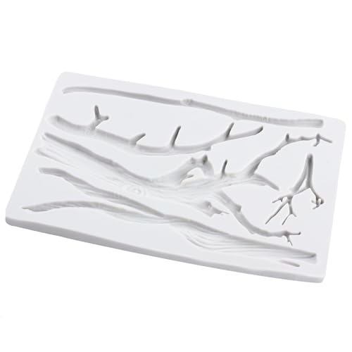 Tree Branch Polymer Clay Mold Tree Branch Silicone Molds for DIY Crafts Epoxy Resin Casting Air Dry Polymer Clay Plaster Jewelry Making - color: Style C