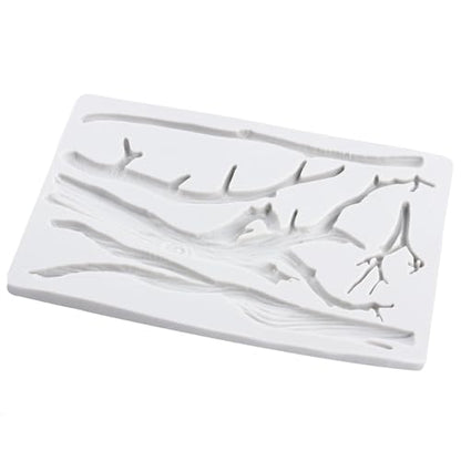Tree Branch Polymer Clay Mold Tree Branch Silicone Molds for DIY Crafts Epoxy Resin Casting Air Dry Polymer Clay Plaster Jewelry Making - color: Style C