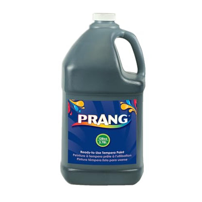 Prang Ready-to-Use Tempera Paint, Black, 1 Gal., 1 Count - color: Black