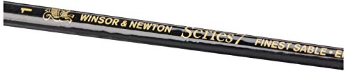 Winsor & Newton Series 7 Kolinsky Sable Brush, Round SH #1,Black - size: #1, style: Round