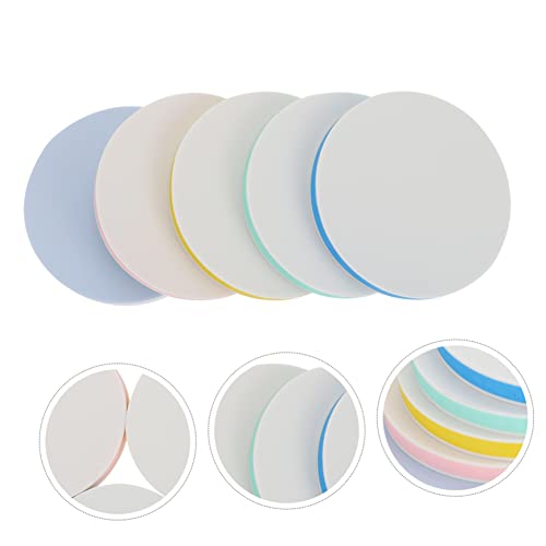 Tofficu 5Pcs Round Rubber Carving Blocks for DIY Crafts Soft Rubber Bricks for Hand Carving Stamps for Artists for Stamp Making and Printmaking
