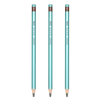 PATIKIL 12B Drawing Pencils for Sketching, Set of 3 Hexagonal Graphite Sketch Pencils Professional Sketching Art Supplies for Drawing Shading Writing Art Artists Beginners, Black - style: 12B