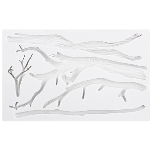 Tree Branch Polymer Clay Mold Tree Branch Silicone Molds for DIY Crafts Epoxy Resin Casting Air Dry Polymer Clay Plaster Jewelry Making - color: Style C