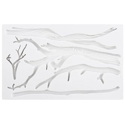 Tree Branch Polymer Clay Mold Tree Branch Silicone Molds for DIY Crafts Epoxy Resin Casting Air Dry Polymer Clay Plaster Jewelry Making - color: Style C