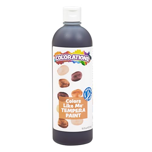 Colorations CMEB Colors Like Me Multicultural Paint, Ebony 16 oz. - color: Ebony
