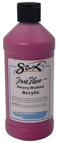 Sax Heavy Body Acrylic Paint for School and Arts and Crafts Use, Magenta, 1 Quart - color: Magenta, size: 32 Fl Oz (Pack of 1)