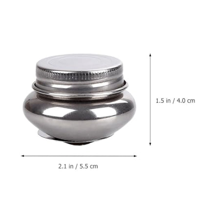Painting Brush Washing Pot with Removable Lid 2.16X2.16X1.57In Compact Oil Paint Mixing Cup for Portable Brush Cleaner Art Class and Home Use