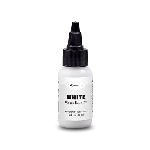 Alumilite Liquid Color Dye (White, 1 oz) Highly Concentrated Tint for Casting Resin, Polyester, and Urethane - Ideal for Clear, Translucent, or Opaque DIY Arts and Crafts, Beginners & Professionals - color: White