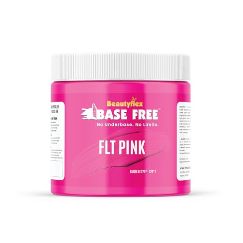 BEAUTYFLEX® Screen Printing Ink FLUORESCENT PINK Plastisol Ink for screen printing - Fast Curing Painting for Cotton, Polyester and Other Fabrics, Fabric Paint for screen printing kit (8 fl oz) - color: Fluorescent Pink, size: 8 Fl Oz (Pack of 1)
