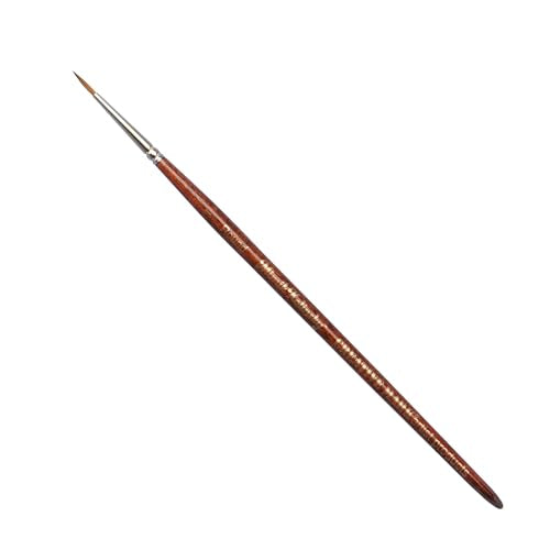 Creative Mark Mimik Kolinsky Watercolor Brush - # 1 Round - Short Handle Synthetic Paint Brush - Handmade in Germany - Synthetic Sable Paint Brushes for Professional Artists - Animal-Friendly - size: 1