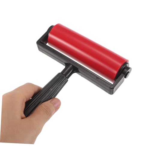 KALLORY Reusable, Distribution Paint Ink Integrated for Brush Even Gel Printing Plate Set with Hand and Roller Plastic and Gel Material for Printmaking Projects and Studios
