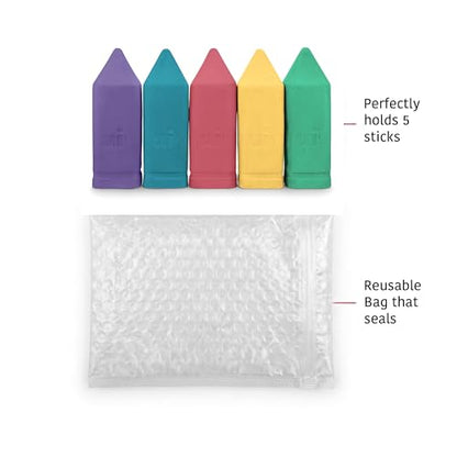 Urban Infant Non-Toxic Sidewalk Chalk for Toddlers 1-3 and Kids - Washable Outdoor Jumbo Chalk - The Very Hungry Caterpillar - color: Caterpillar