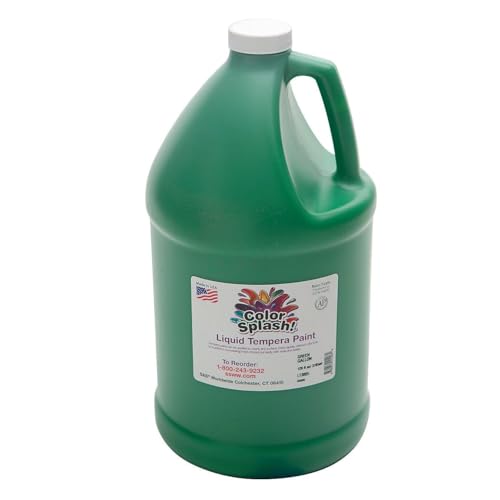 S&S Worldwide 128oz. Color Splash Liquid Tempera Paint, Green, Green