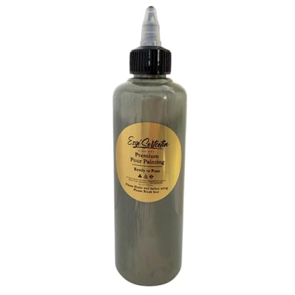 Premium Pour Painting 8 fl oz Fluid Art Paint Ready to Pour Granite Stone Acrylic Pouring Paint - color: Granite Stone