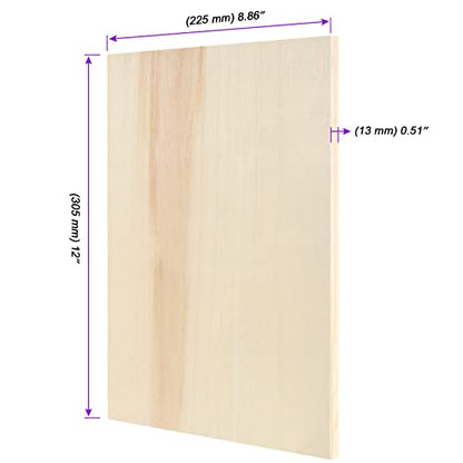 JOIKIT 10 Pack 9 x 12 Inch Wood Canvas Panels, Wooden Canvas Board Unfinished Wood Cradled Painting Panel Boards, Artist Wooden Canvases for Burning, Pouring, String Art, Crafts - size: 9 x 12 inch 10PCS
