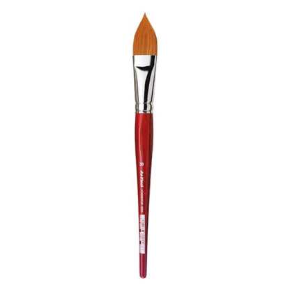 da Vinci Watercolor Series 5584 CosmoTop Spin Paint Brush, Pointed Oval Synthetic with Red Handle, Size 30 (5584-30) - size: Size 30, style: Pointed Oval