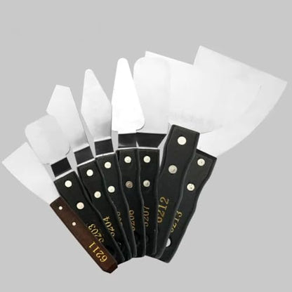 8 multi-shape large shovel blade single color palette scraper pointed knife oil paint acrylic gouache knife shovel creation paint