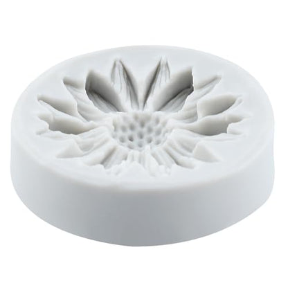 Sunflower Clay Mold Flower Silicone Molds Chrysanthemum Mold for DIY Crafts Air Dry Polymer Clay Plaster Jewelry Making Epoxy Resin Casting - color: Style A